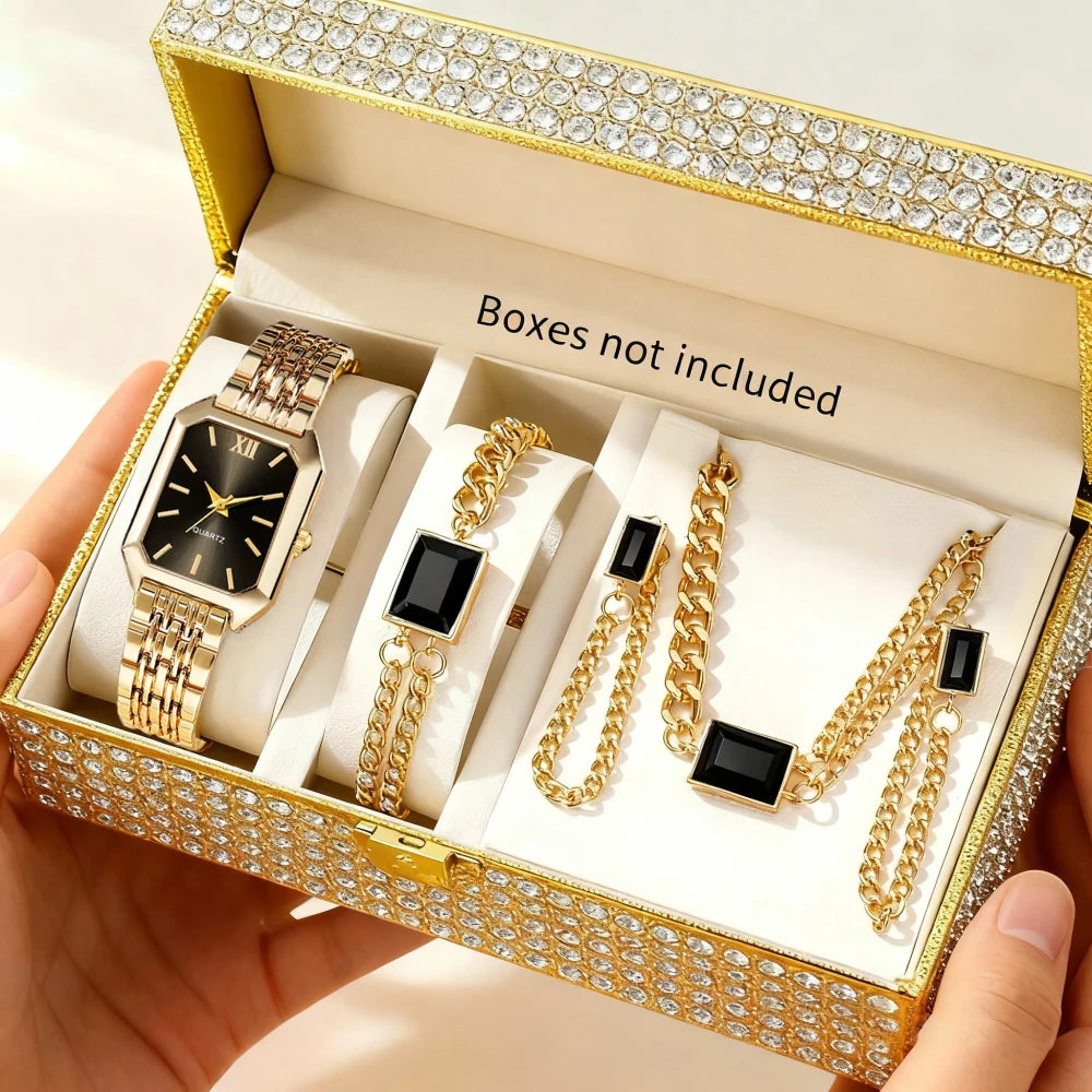 Set de Reloj y Joyeria Elegante