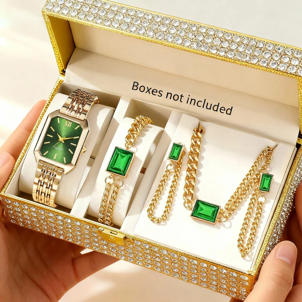 Set de Reloj y Joyeria Elegante