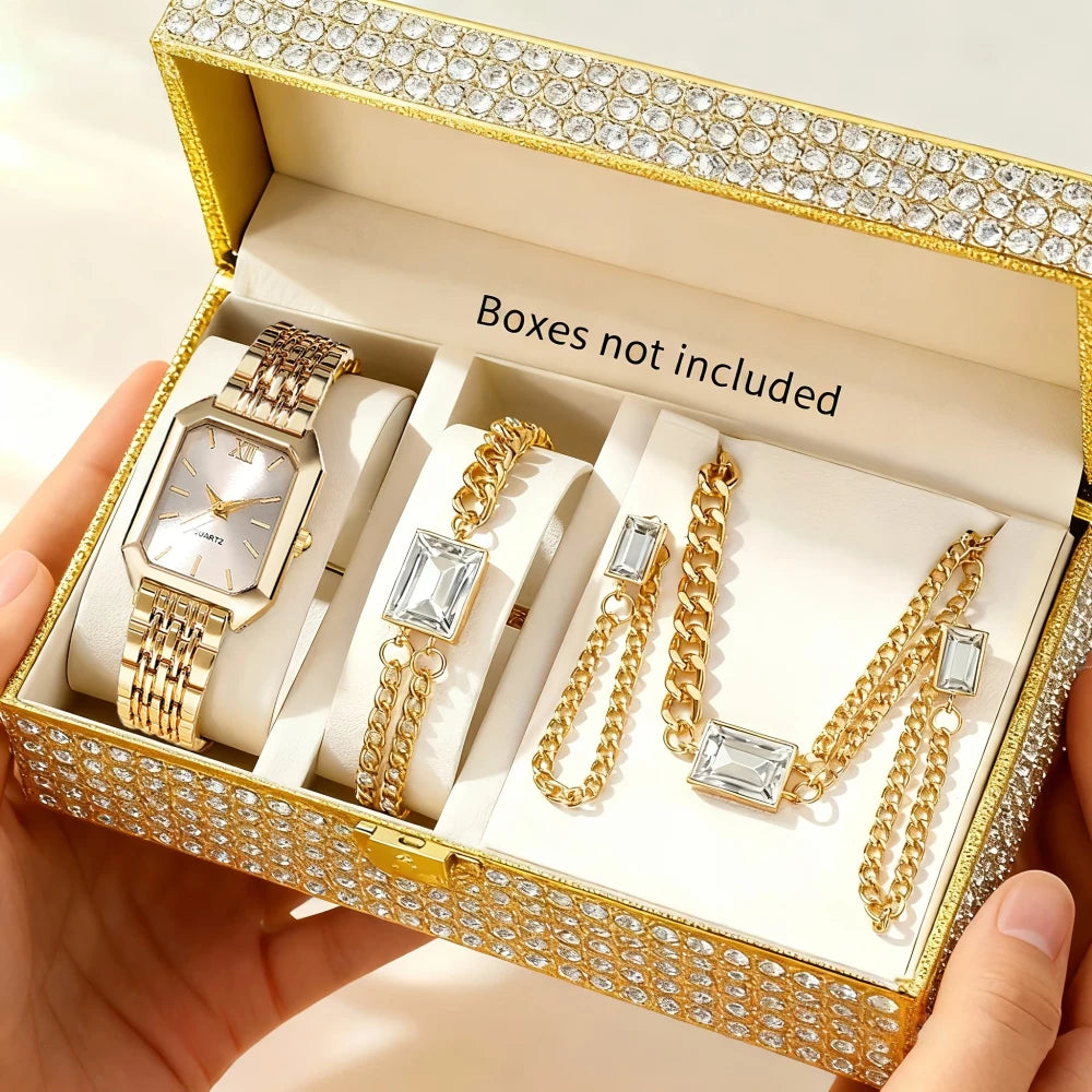 Set de Reloj y Joyeria Elegante