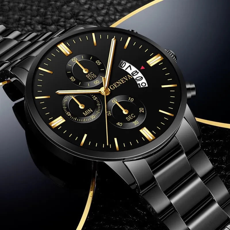 Reloj de Cuarzo de Acero Inoxidable