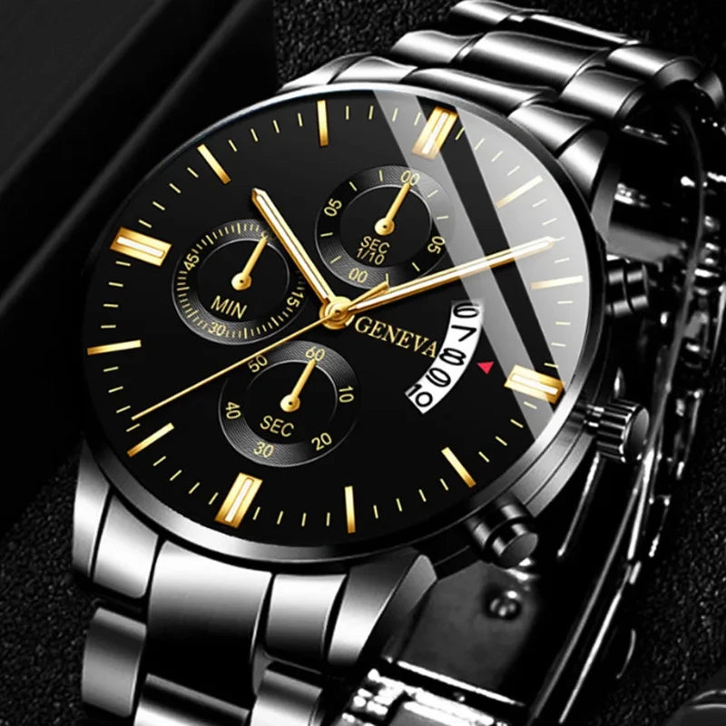 Reloj de Cuarzo de Acero Inoxidable