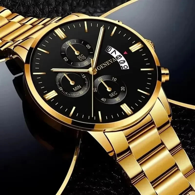 Reloj de Cuarzo de Acero Inoxidable