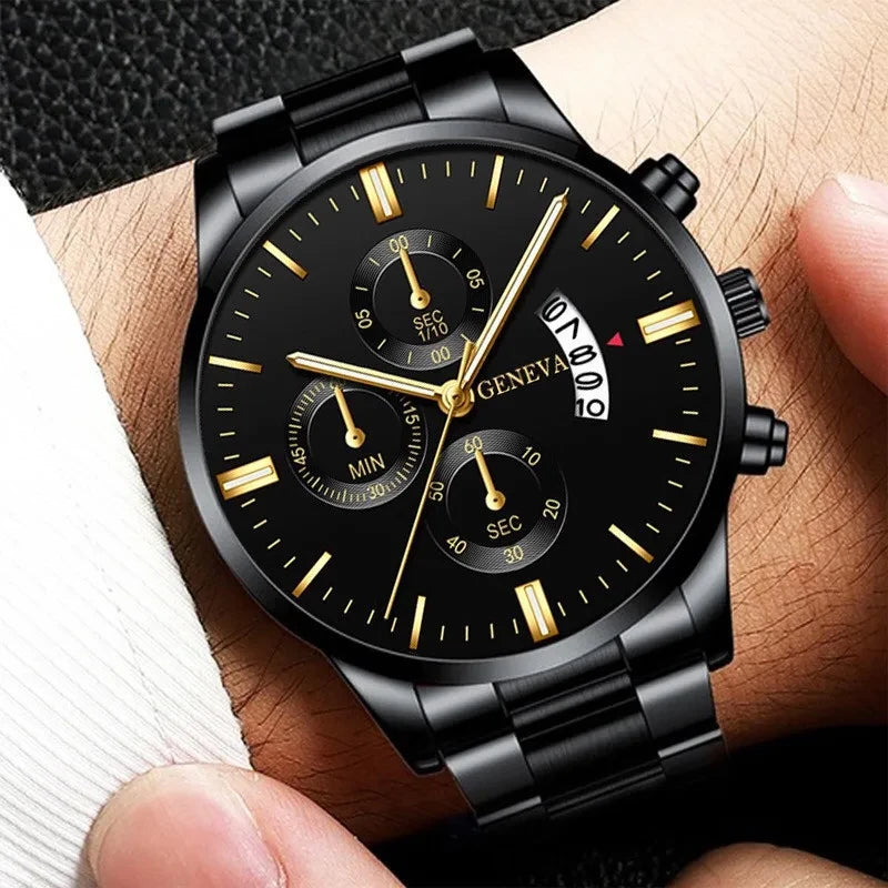 Reloj de Cuarzo de Acero Inoxidable