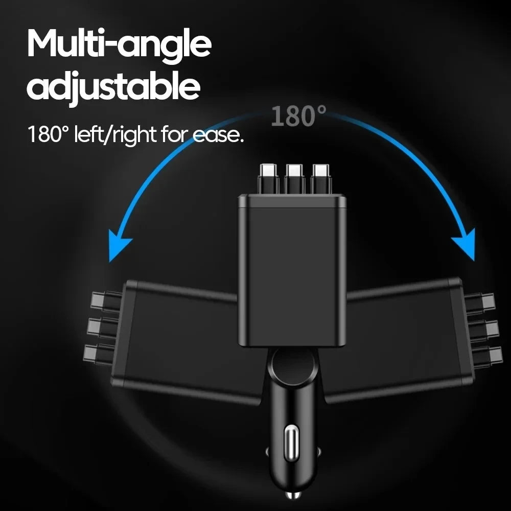 Cargador Retractable para Auto