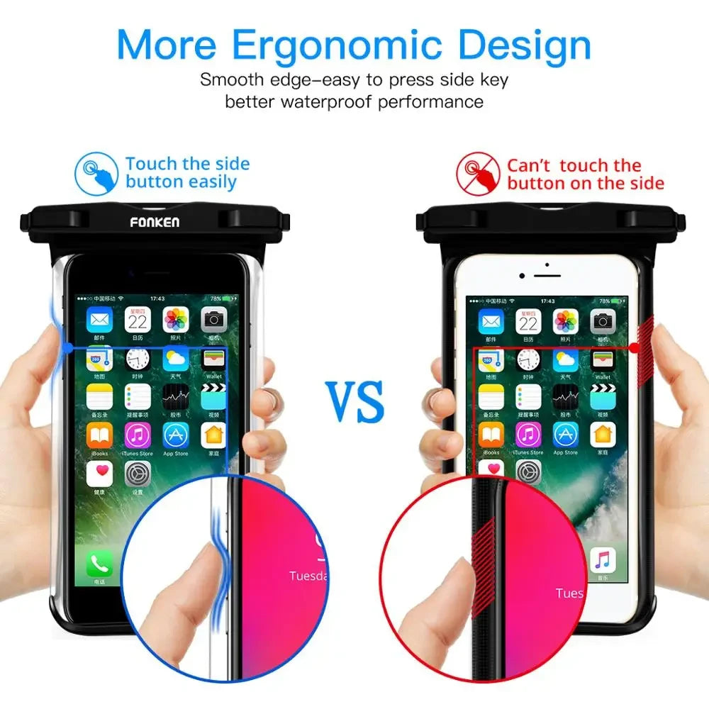 Funda Impermeable Transparente para Telefono