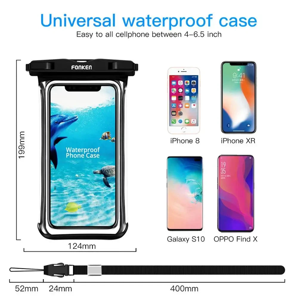Funda Impermeable Transparente para Telefono