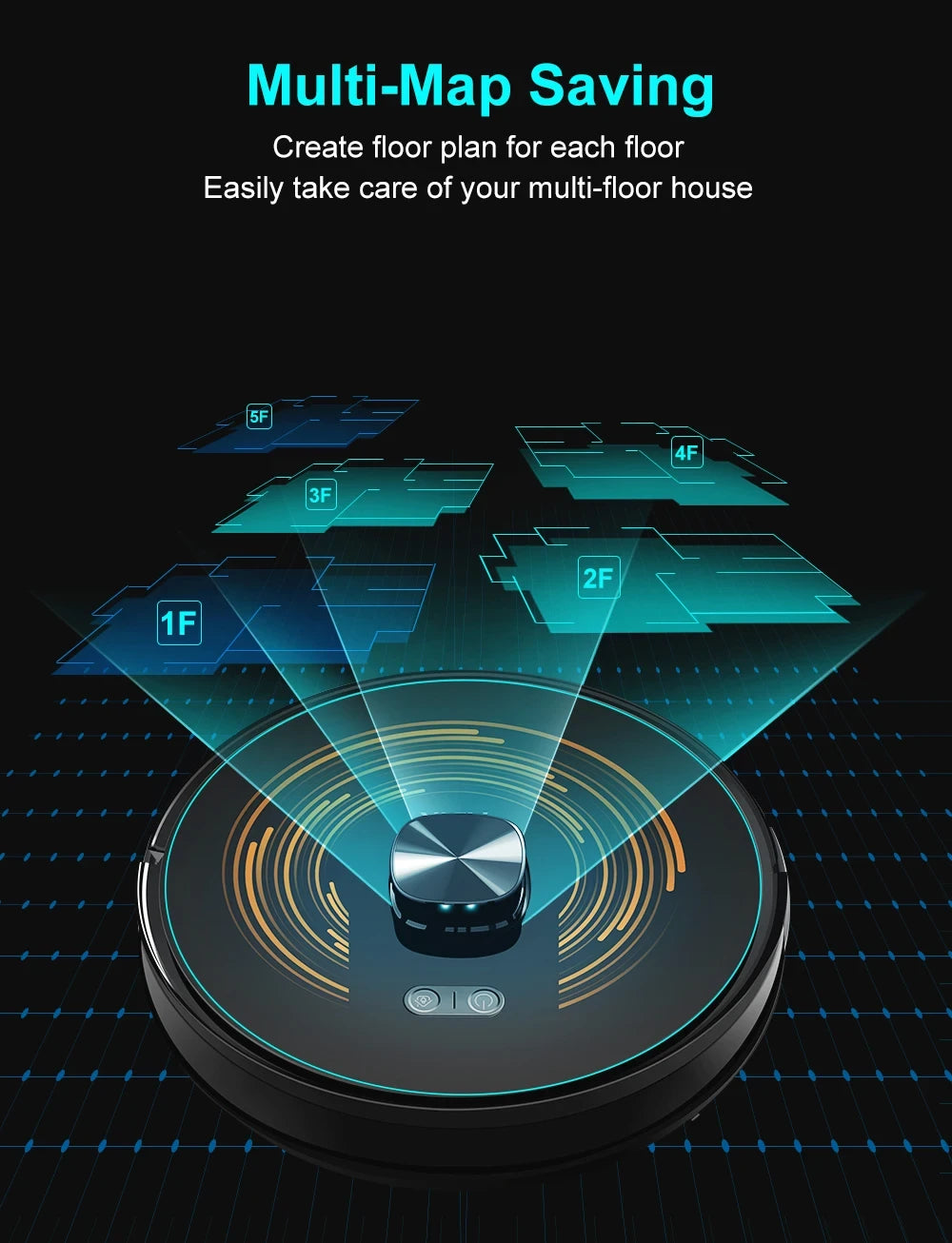 Aspiradora Robot Inteligente con Base de Autovaciado