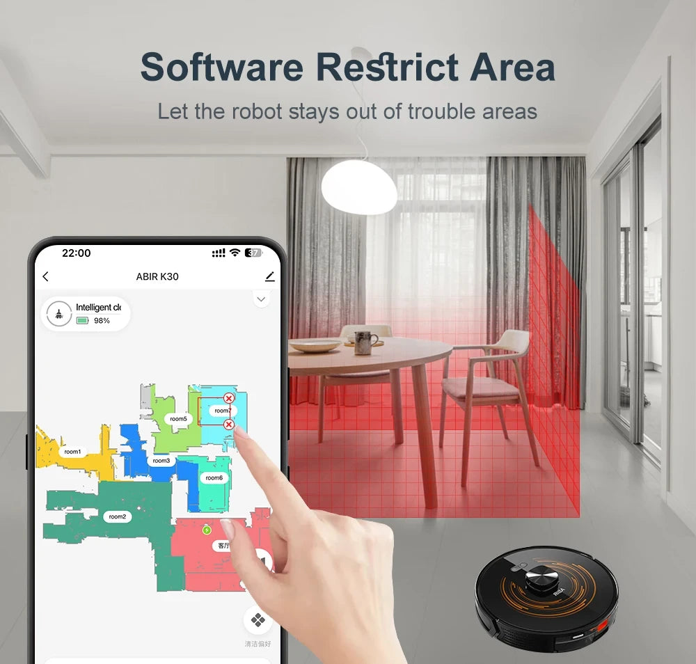 Aspiradora Robot Inteligente con Base de Autovaciado
